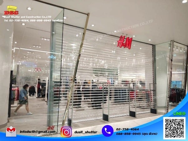 ประตูม้วน h&M iconsiam